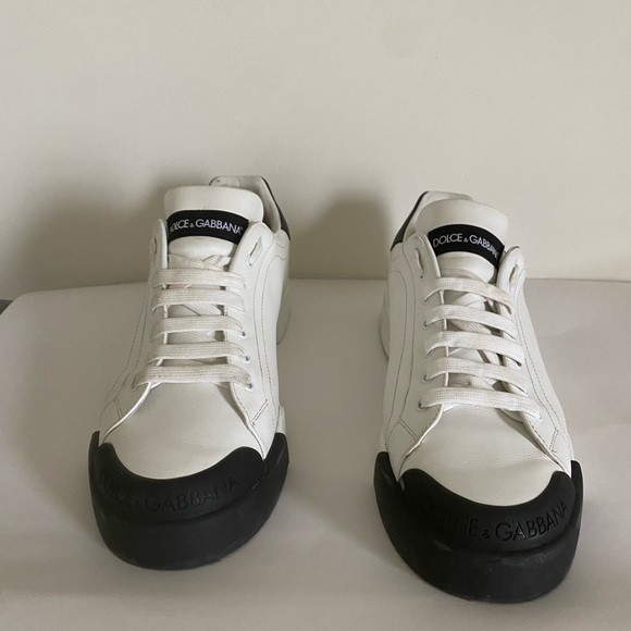 Dolce & Gabbana Portofino Low 'White Black' Men’s Sneakers. Sz 12 us 13 - Picture 4 of 7